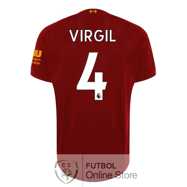 Camiseta Virgil Liverpool 19/2020 Primera