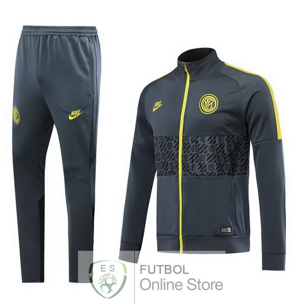 2019/20 Gris Chaqueta Ensemble Complet Inter Milan 2019/20 Gris Chaqueta Ensemble Complet Inter Milan