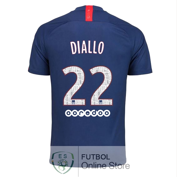 Camiseta Diallo Paris Saint Germain 19/2020 Primera