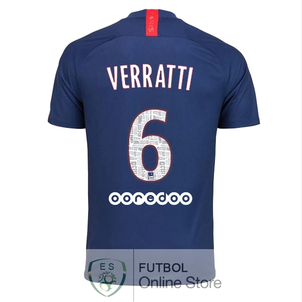 Camiseta Verratti Paris Saint Germain 19/2020 Primera