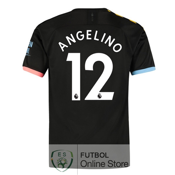 Camiseta Angelino Manchester city 19/2020 Segunda
