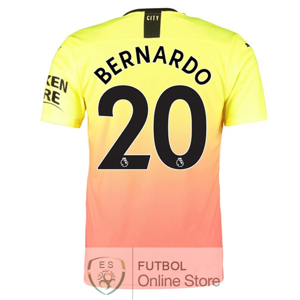 Camiseta Bernardo Manchester city 19/2020 Tercera