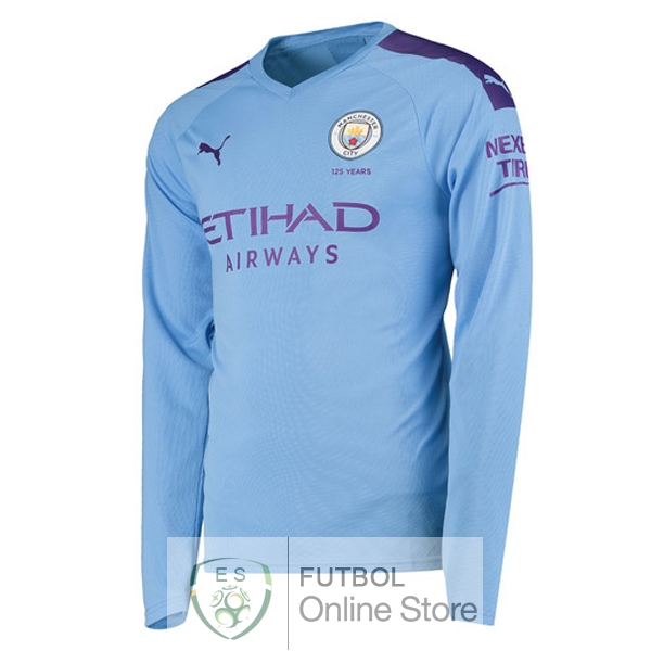 Camiseta Manchester city 19/2020 Manga Larga Primera