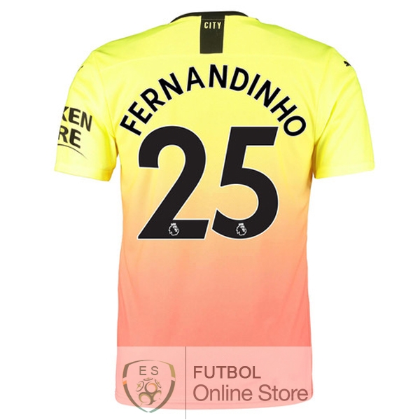 Camiseta Fernandinho Manchester city 19/2020 Tercera