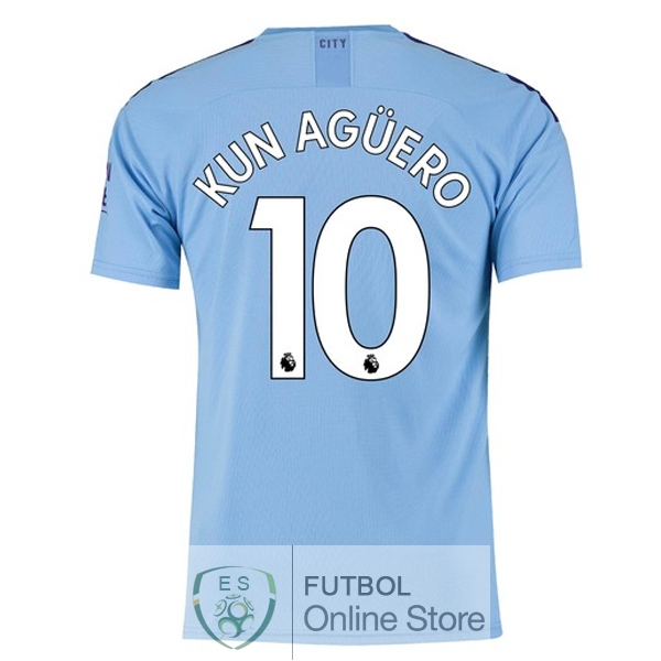 Camiseta Kun Aguero Manchester city 19/2020 Primera