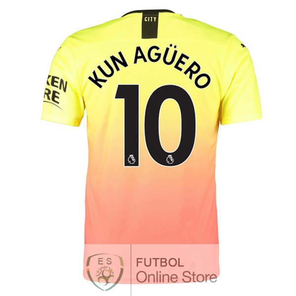 Camiseta Kun Aguero Manchester city 19/2020 Tercera