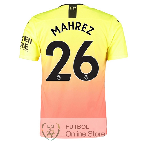 Camiseta Mahrez Manchester city 19/2020 Tercera