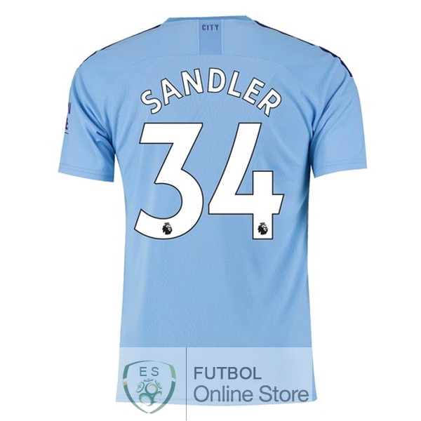 Camiseta Sandler Manchester city 19/2020 Primera