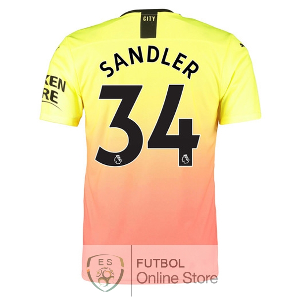 Camiseta Sandler Manchester city 19/2020 Tercera