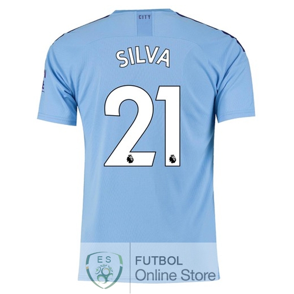 Camiseta Silva Manchester city 19/2020 Primera
