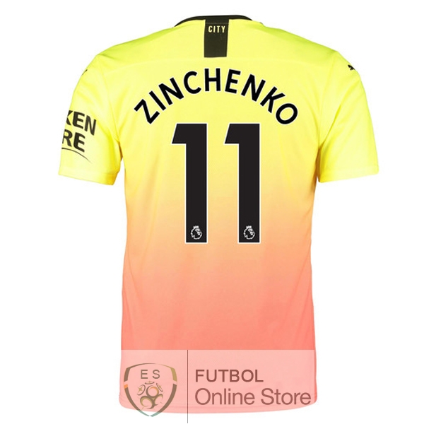 Camiseta Zinchenko Manchester city 19/2020 Tercera