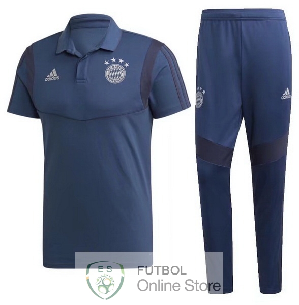 Polo Conjunto Completo Bayern Munich Azul 19/2020 Polo Conjunto Completo Bayern Munich Azul 19/2020
