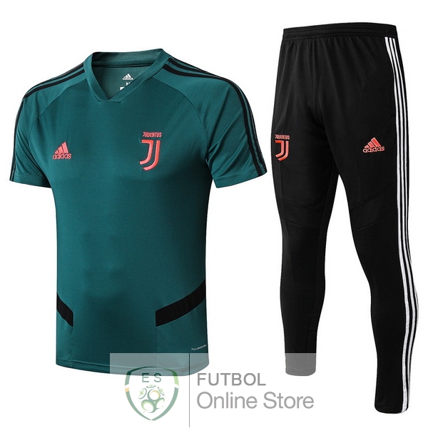 Entrenamiento Juventus Conjunto Completo Verde Negro 19/2020