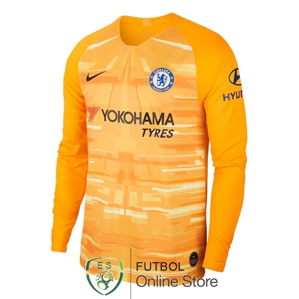 Camiseta Chelsea 19/2020 Manga Larga Portero Amarillo