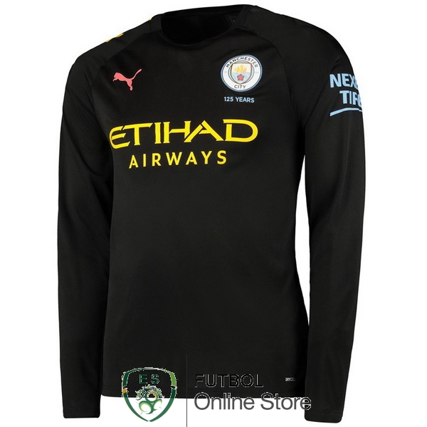 Camiseta Manchester city 19/2020 Manga Larga Segunda