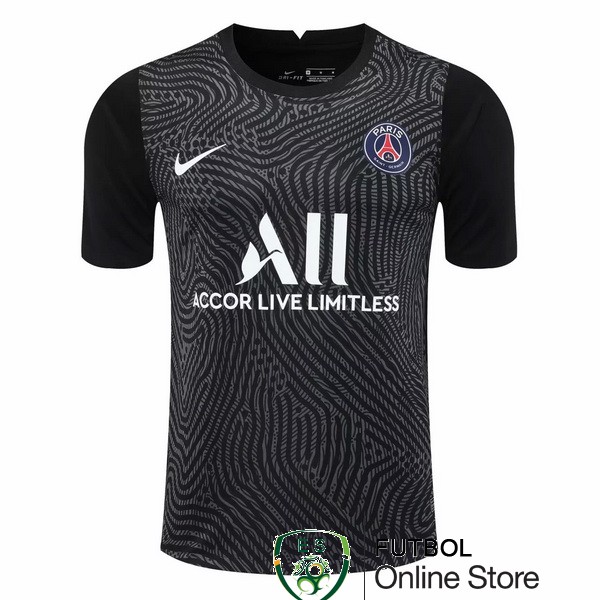 Camiseta Paris Saint Germain 20/2021 Portero Negro