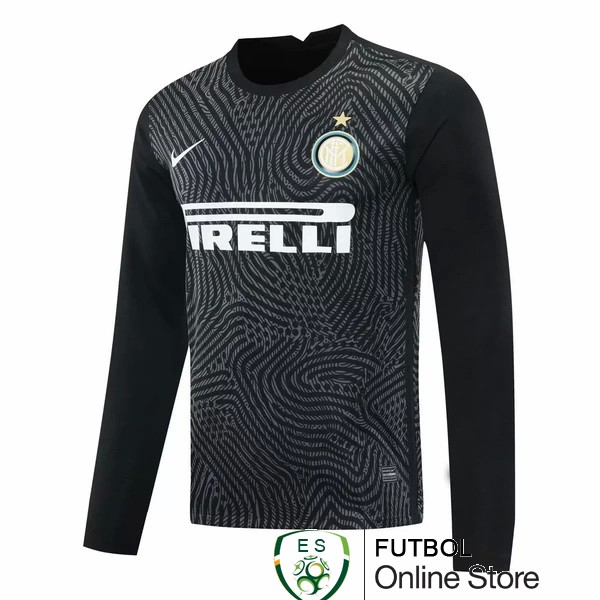 Camiseta Inter Milan 20/2021 Manga Larga Portero Negro
