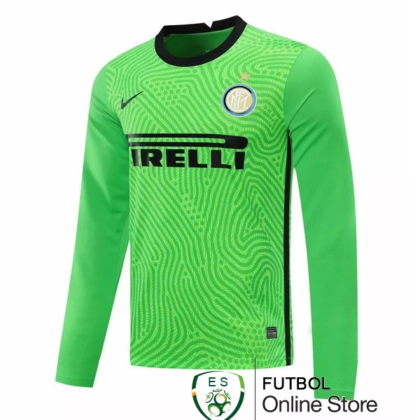 Camiseta Inter Milan 20/2021 Manga Larga Portero Verde