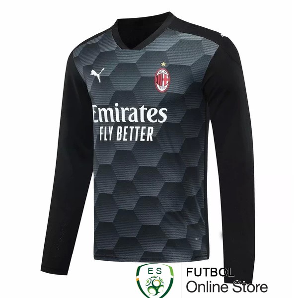 Camiseta AC Milan 20/2021 Manga Larga Portero Segunda