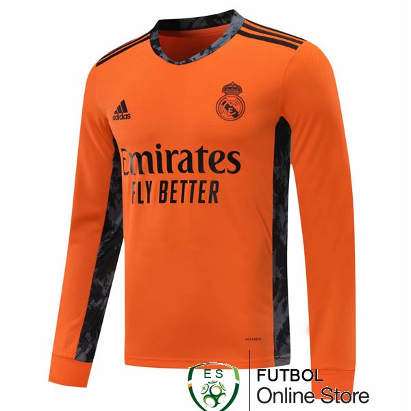 Camiseta Real Madrid 20/2021 Manga Larga Segunda
