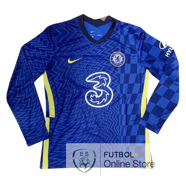 Camiseta Chelsea 21/2022 Manga Larga Primera