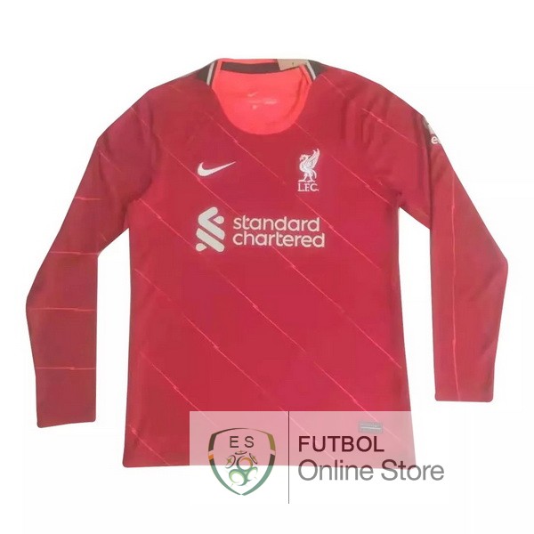 Camiseta Liverpool 21/2022 Manga Larga Primera