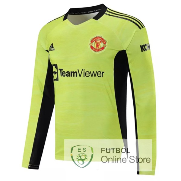 Camiseta Manchester United 21/2022 Manga Larga Portero Primera