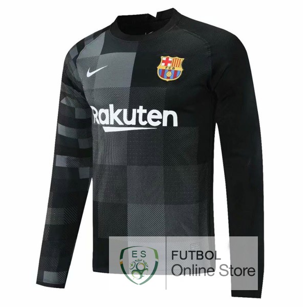 Camiseta Barcelona 21/2022 Manga Larga Portero Negro