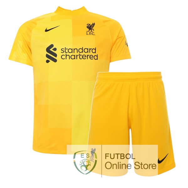 Camiseta Portero Liverpool Ninos 21/2022 Segunda