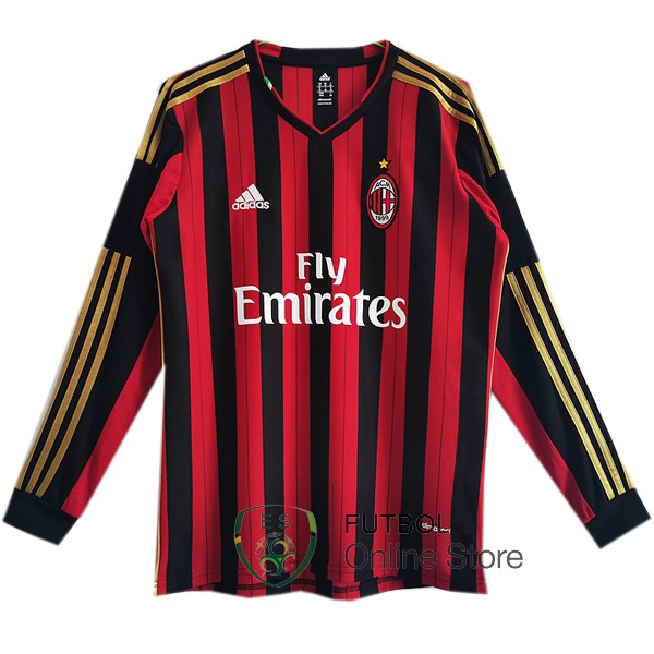 Retro Camiseta Manga Larga AC Milan 2013-2014 Primera