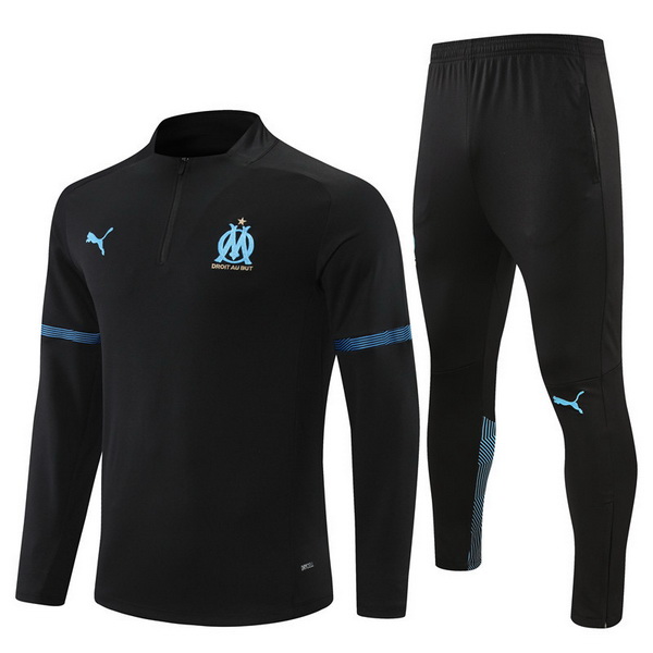 Camiseta Marseille Chandal Ninos 21/2022 Negro Azul