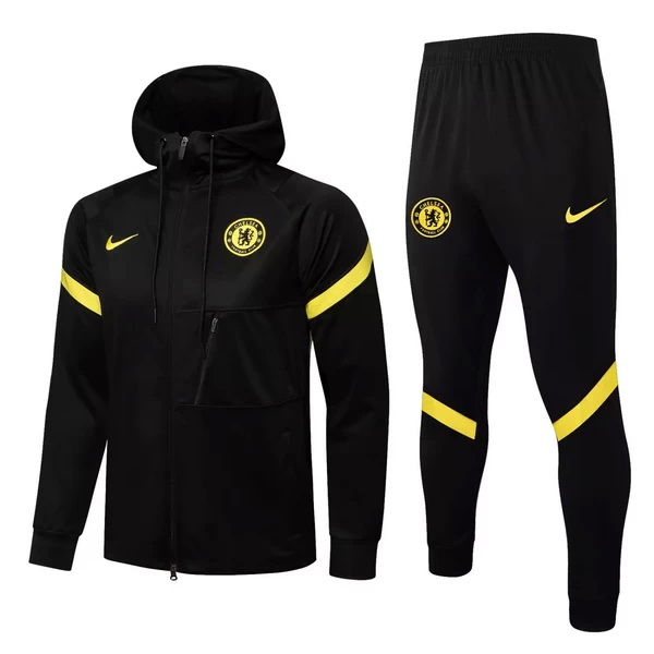 Camiseta Chelsea Chandal Con Capucha Ninos 21/2022 Negro Amarillo