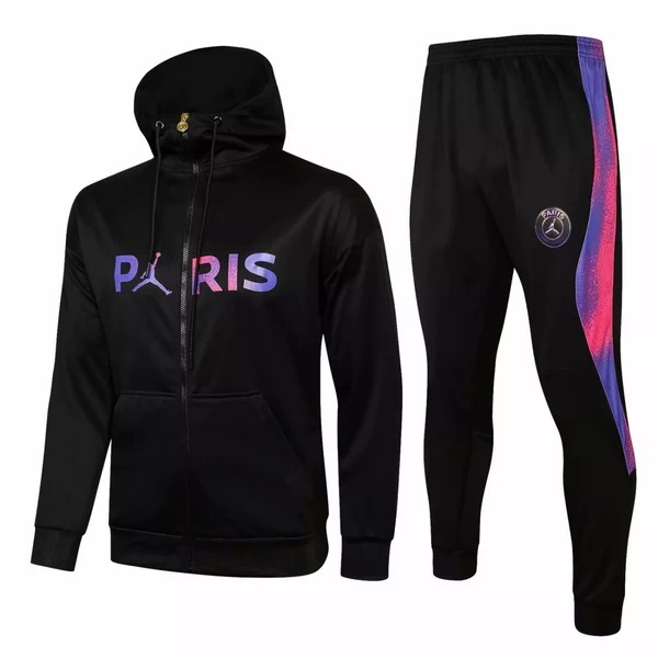 Camiseta Paris SG Chandal Con Capucha Ninos 21/2022 Negro Purpura