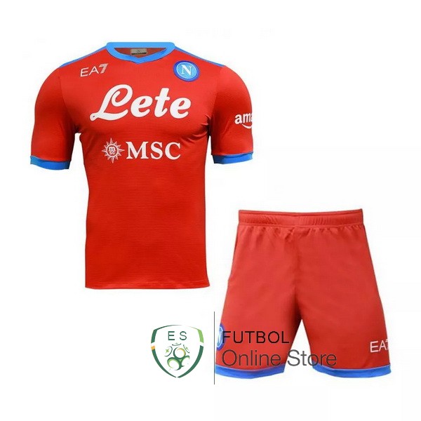 Camiseta Napoli Ninos 21/2022 Cuarta