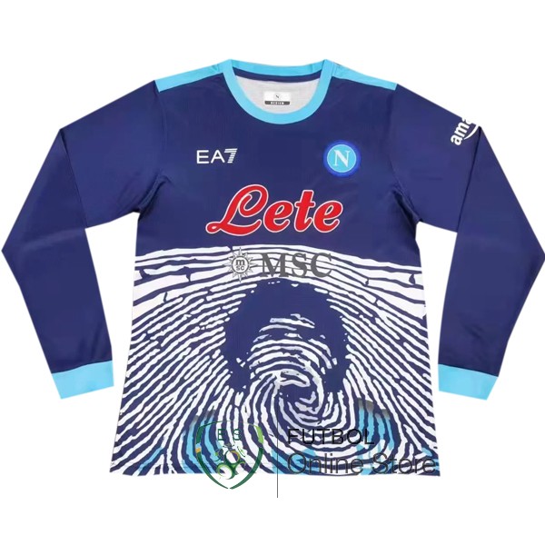 Camiseta Napoli 21/2022 Especial Manga Larga Azul