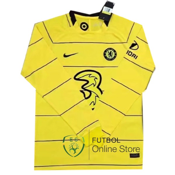 Camiseta Chelsea 21/2022 Manga Larga Segunda