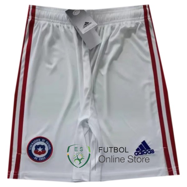 Pantalones Chile 2021 Segunda Blanco Rojo