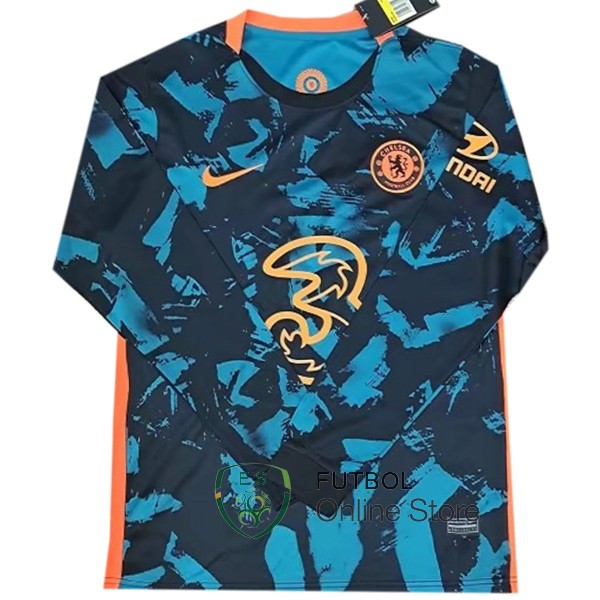 Camiseta Chelsea 21/2022 Manga Larga Tercera