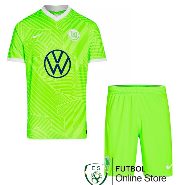 Camiseta Wolfsburgo Ninos 21/2022 Primera