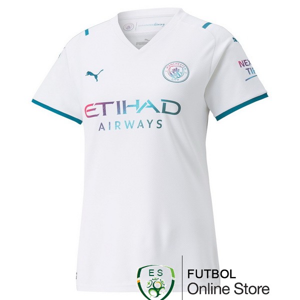 Camiseta Manchester city Mujer 21/2022 Segunda
