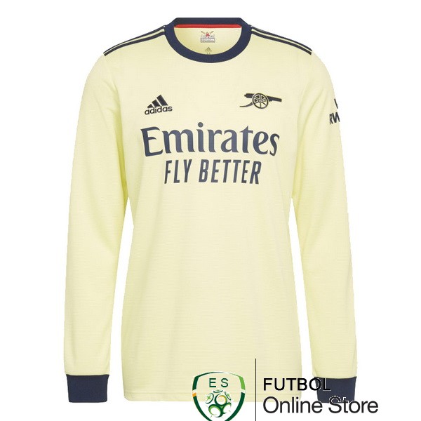 Camiseta Arsenal 21/2022 Manga Larga Segunda