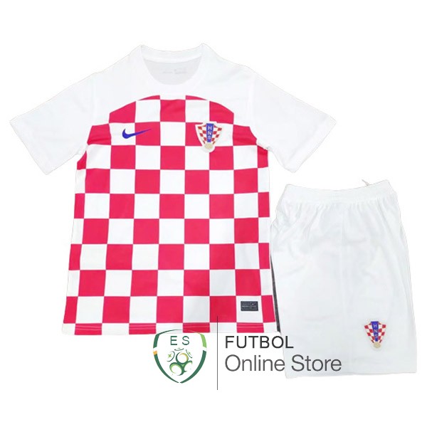 Camiseta Croacia Ninos 2022 Primera
