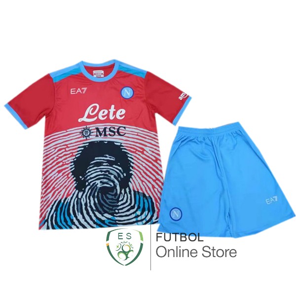 Camiseta Napoli 21/2022 Edición Conmemorativa Conjunto Completo Hombre Rojo