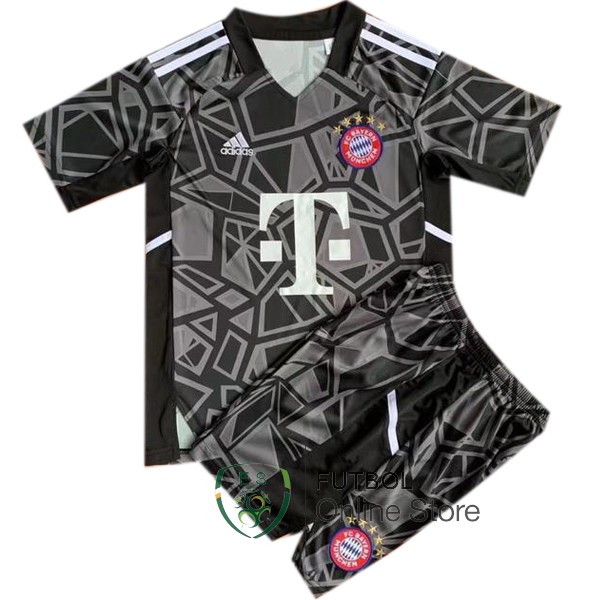 Camiseta Bayern Munich 22/2023 Portero Conjunto Completo Hombre Negro