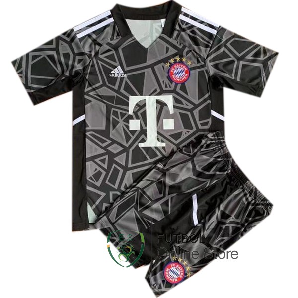 Camiseta Bayern Munich 22/2023 Portero Conjunto Completo Hombre Negro