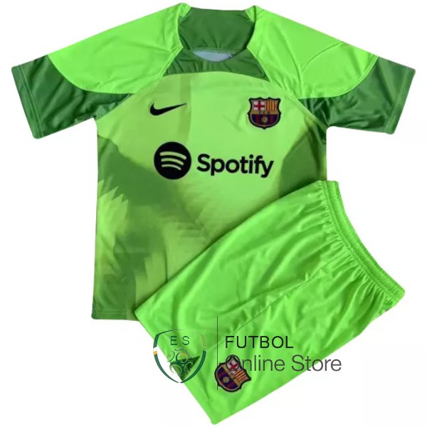 Camiseta Portero Barcelona Conjunto Completo Hombre 22/2023 Verde