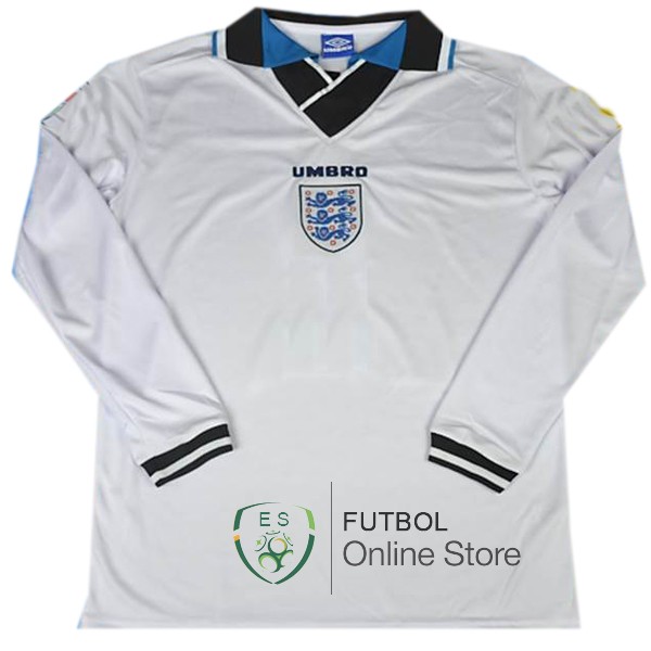 Retro Camiseta Inglaterra 1996 Manga Larga Primera