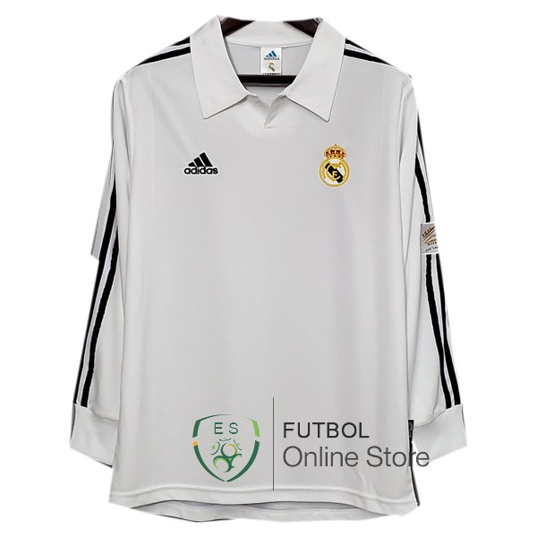 Retro Camiseta Real Madrid 2001/2002 Primera Manga Larga