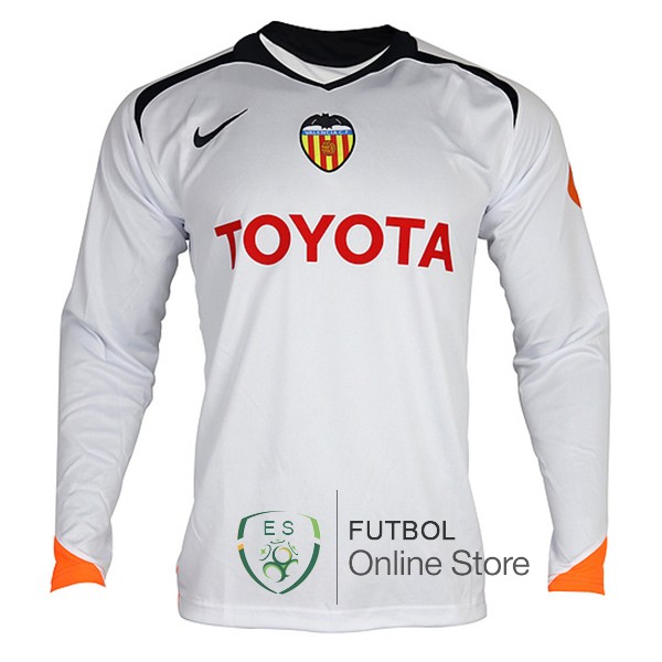Retro Camiseta Valencia 2005 2006 Primera Manga Larga Retro Camiseta Valencia 2005 2006 Primera Manga Larga