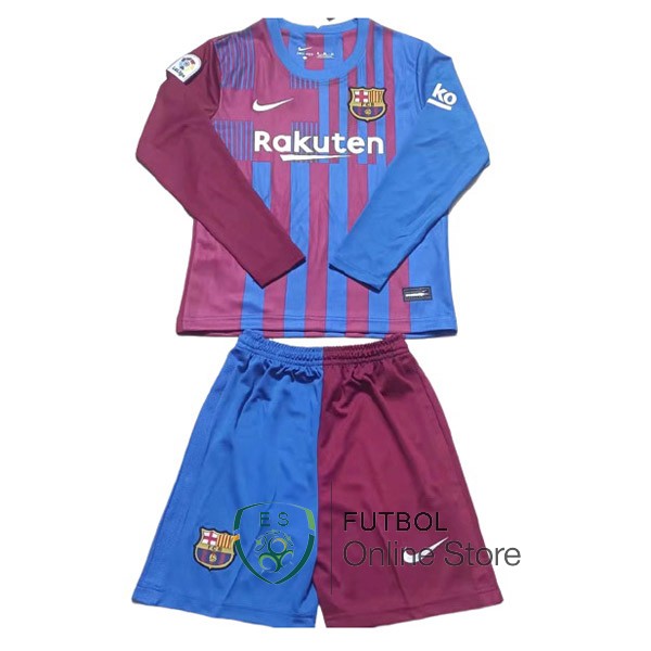 Camiseta Barcelona Ninos 21/2022 Primera Manga Larga